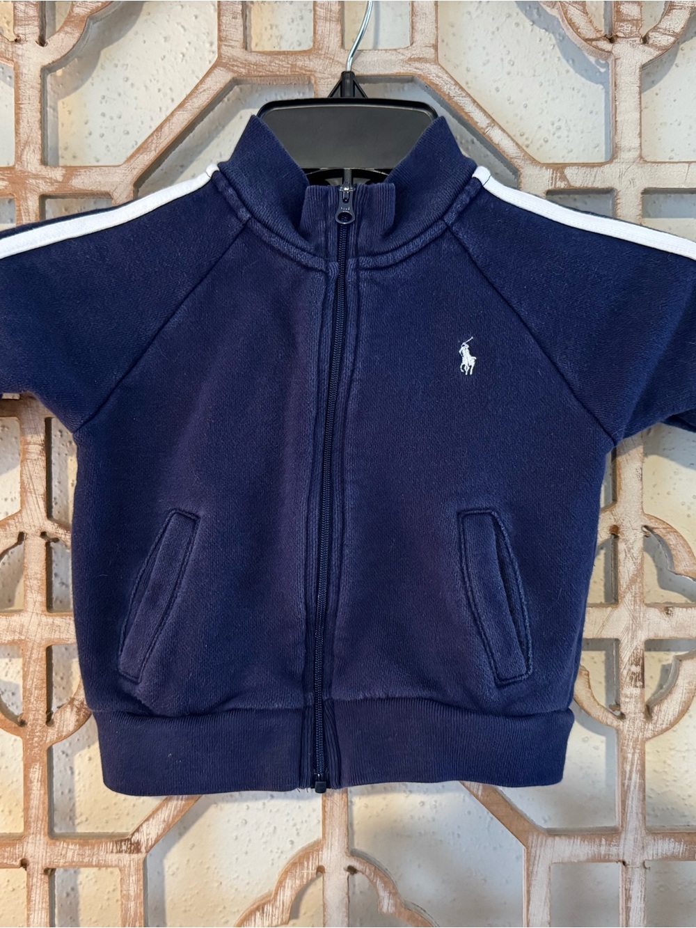 Polo Ralph Lauren Infant Striped Track Jacket - Size 12 Months